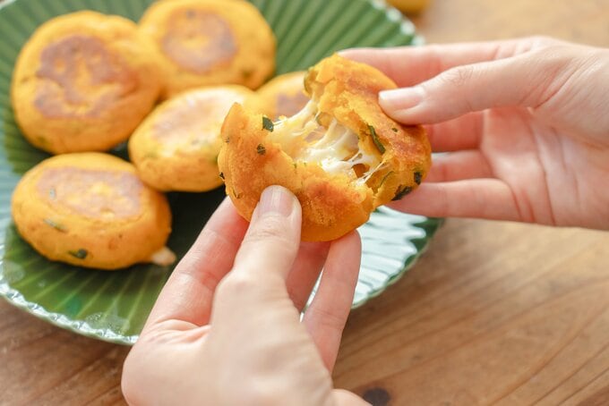 カボチャのチーズもち