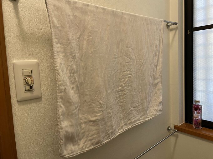 ガーゼ地を使ったバスタオル