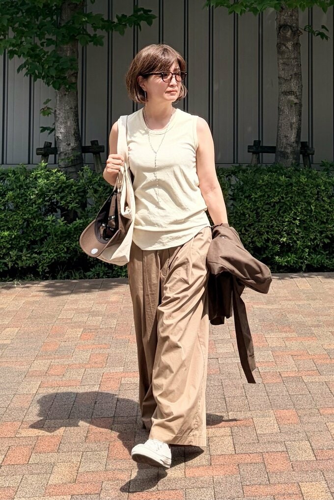 河村さん旅行着まわしコーデ4