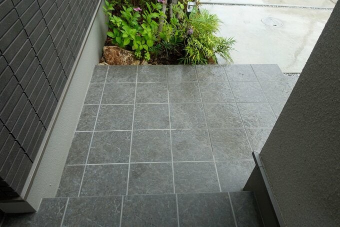 雨に濡れないエリア