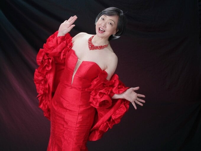 60歳記念のドレス写真