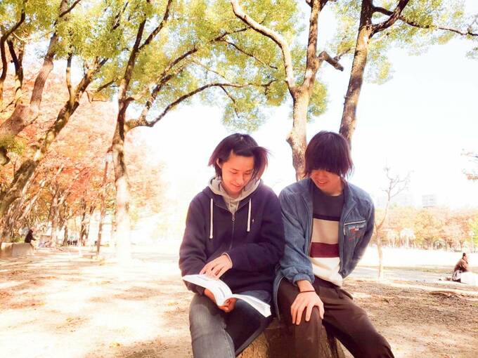 公園にいる様子