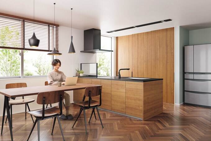 引き戸を閉めるとまるで壁のようになる