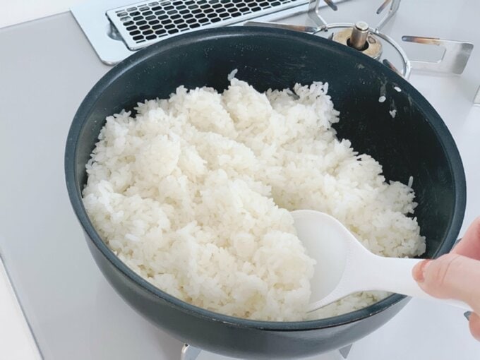 フライパン炊飯