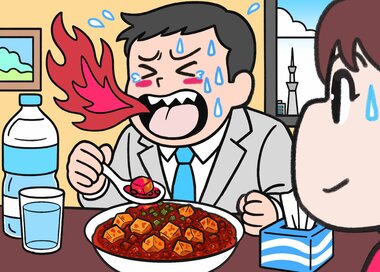 ＜間違い探し＞激辛料理にチャレンジ！どこが違う？2つの絵から見つける5つの間違い