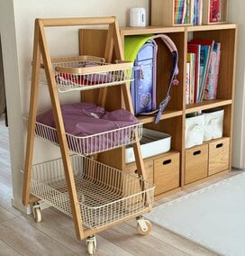 家がキレイな人の「一年間続けてわかった」散らからない学用品収納。収納グッズを増やさなくても片付く