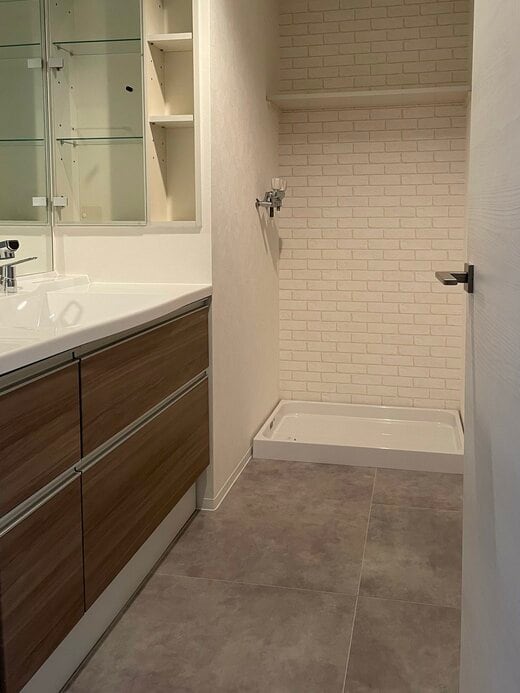 洗面脱衣所:PST3055濃グレー