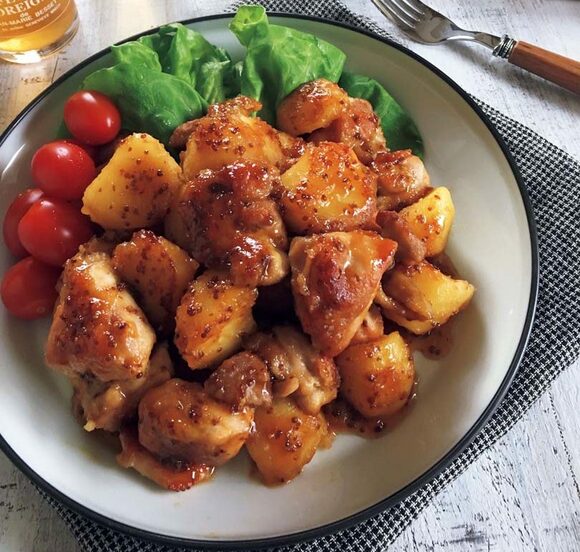 一緒に炒めて肉、増量!