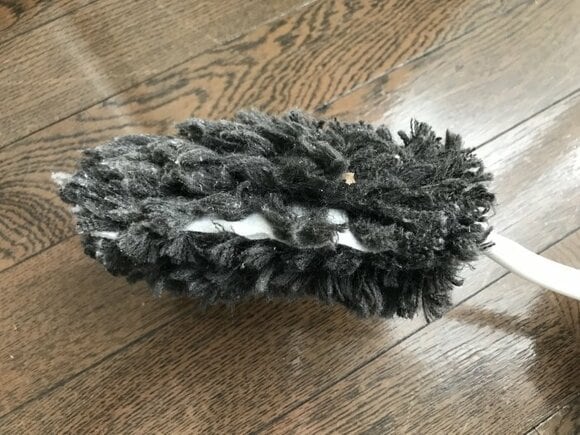 モップが汚れた様子