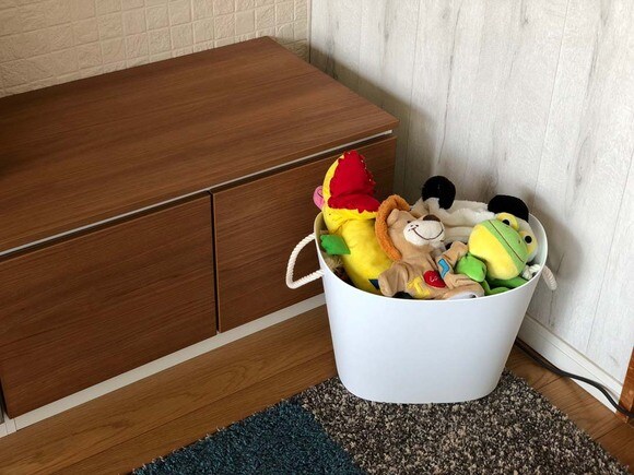 リビングのカゴ