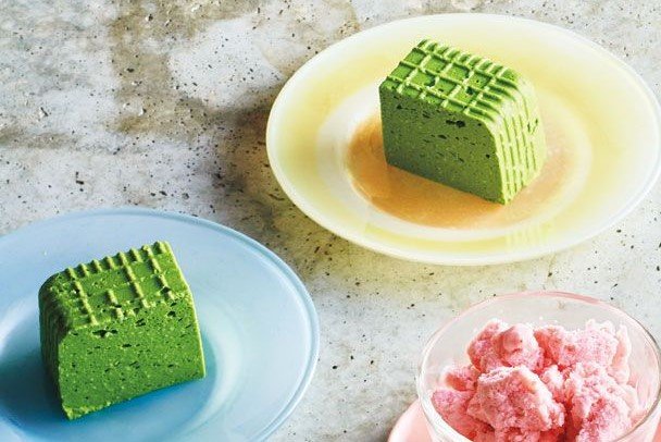 豆腐の抹茶ババロア