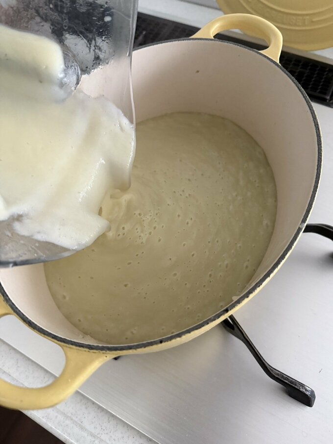 ミキサーにかける