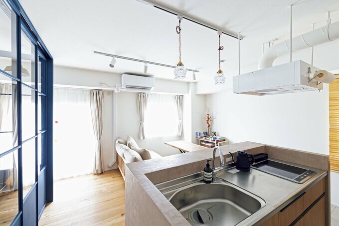 オープンキッチンからの眺め