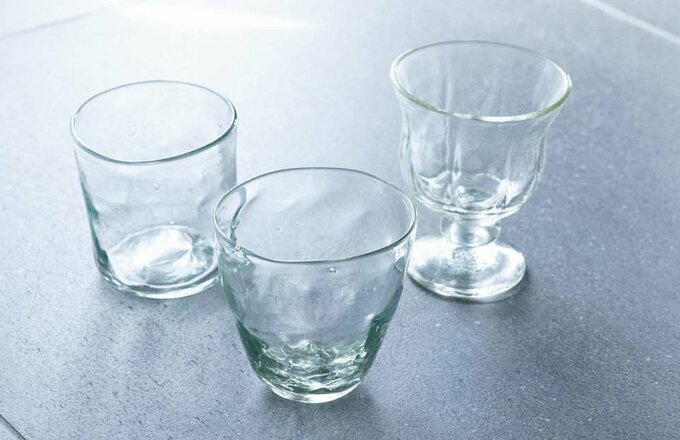 ガラス作家・おおやぶみよ氏のグラス