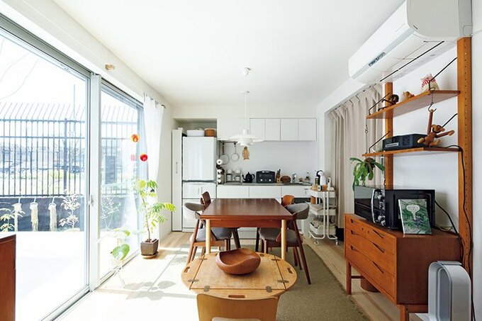 大きな窓を設けた1階LDK