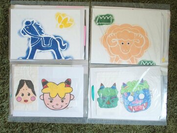 立体作品も平面に！子どもの作品はA3ファイルで保存