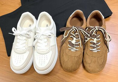 40代50代におすすめ「プチプラスニーカー」2選。GUとハニーズは2000円台なのにおしゃれすぎ