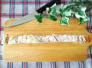 開いたロールケーキ