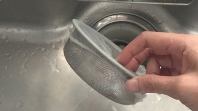 ゴミ受けを持つ