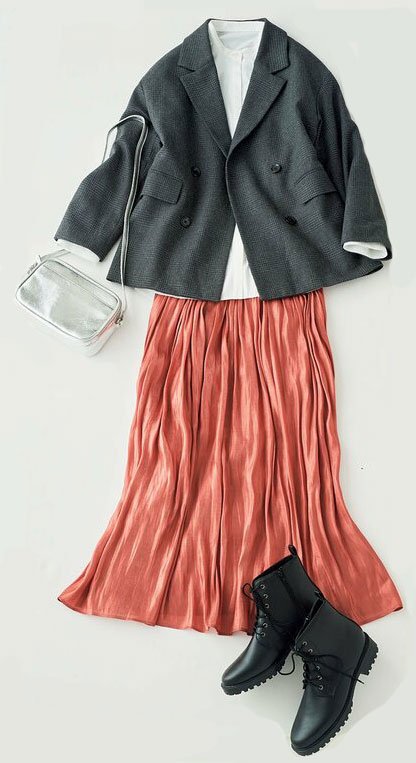 華やかなジャケットコーデ