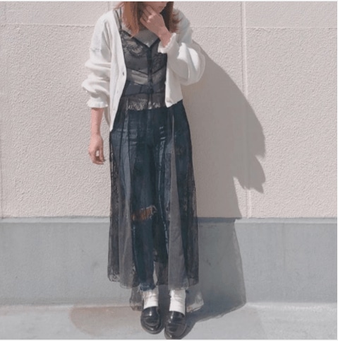 シースルーワンピ