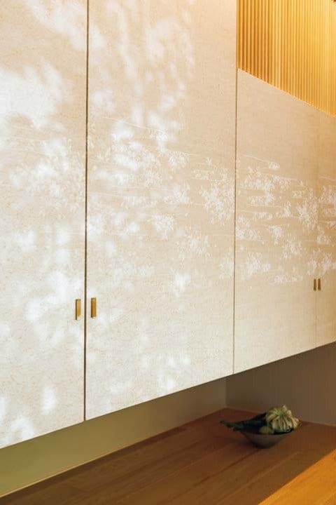 もみ和紙貼りの建具