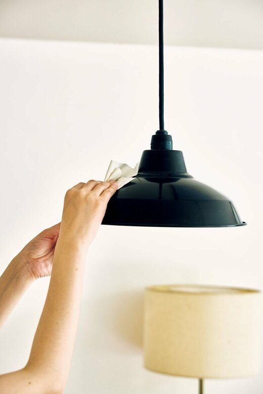 シェードをふく人