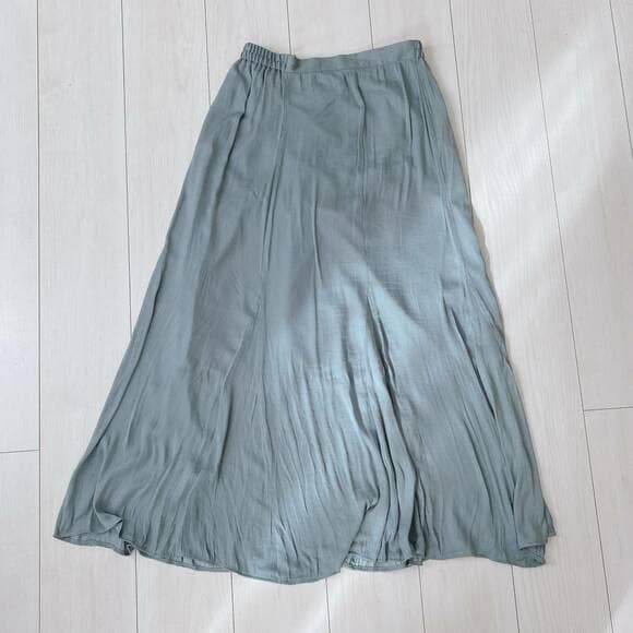 サテンマーメイドフレアスカート