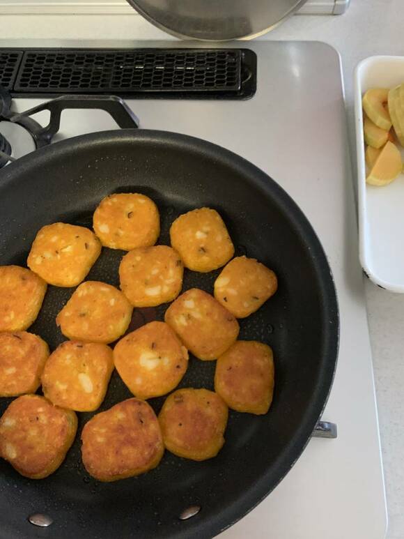 フライパンで焼く