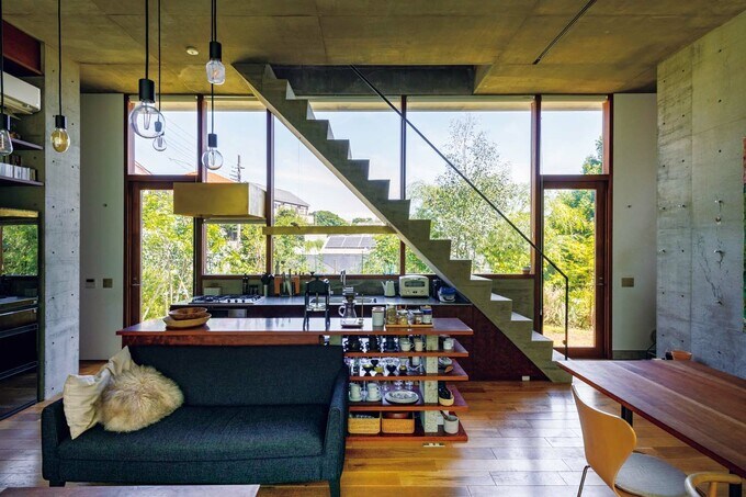 キッチンもフルオープンに