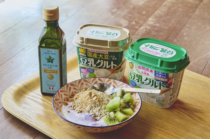 朝食のヨーグルト