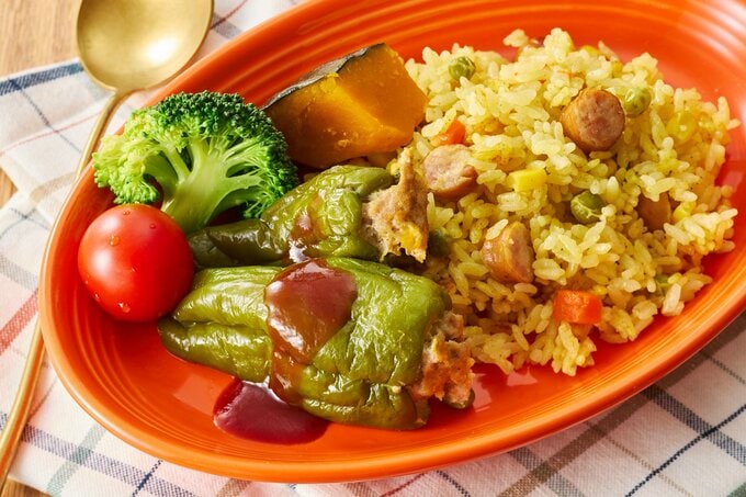 炊飯器カレーピラフ