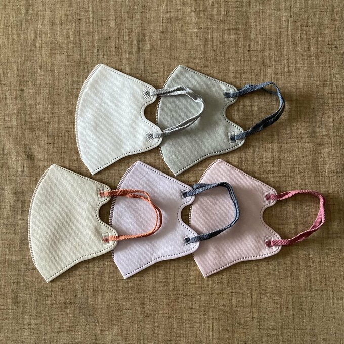 バイカラー不織布マスク