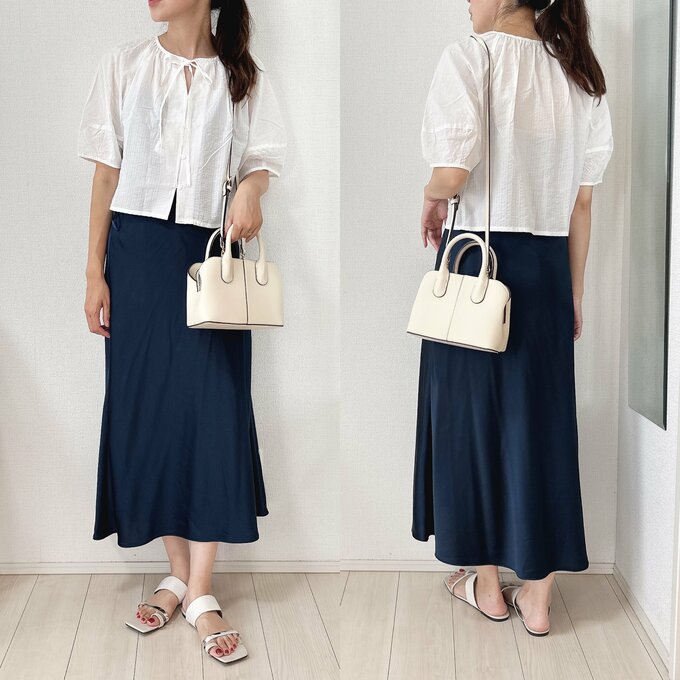 ブラウスと合わせたコーデ