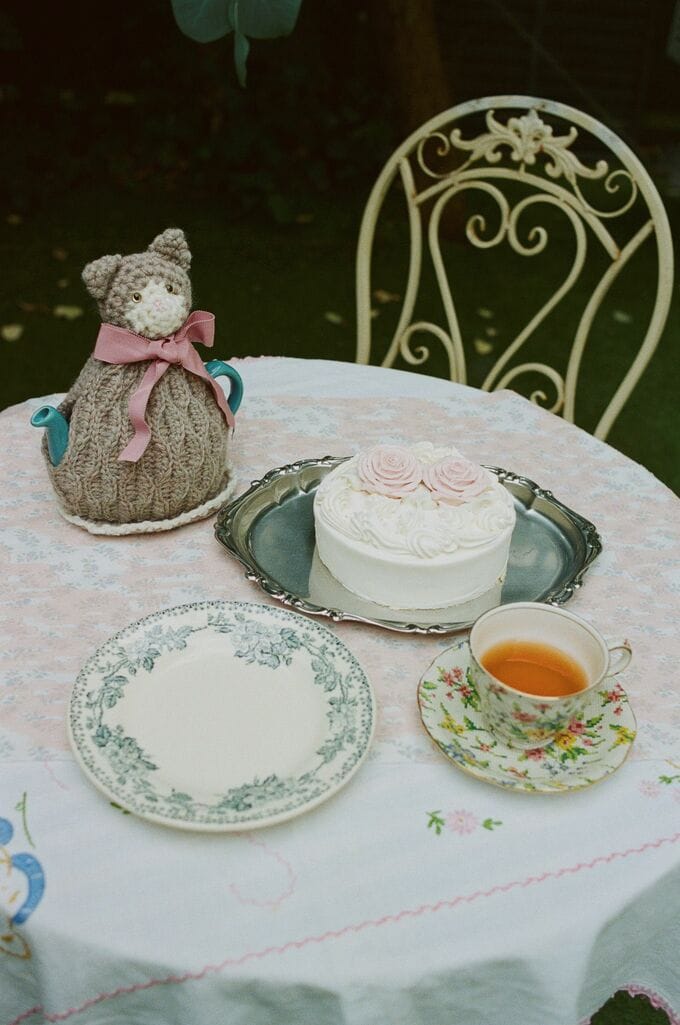 猫モチーフのポットホルダー※『Ame’s Crochet Animals ―かぎ針編みのどうぶつたち―（扶桑社刊）』より