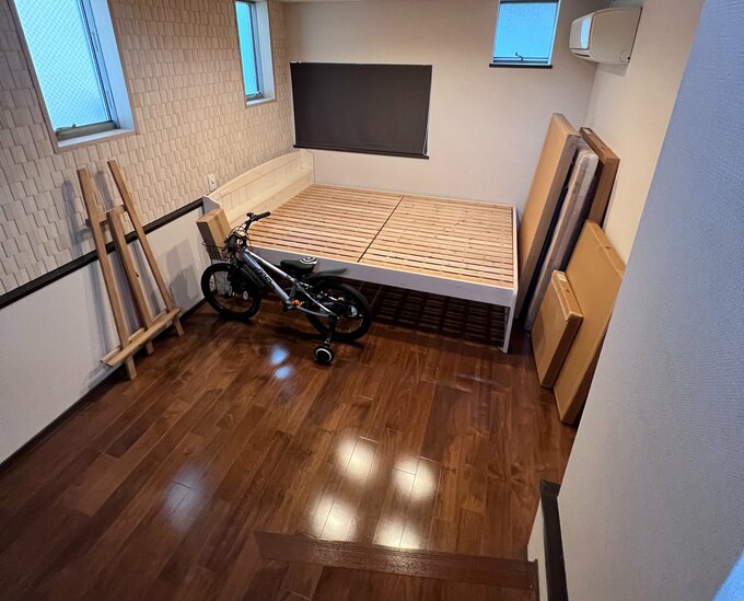 すっきりした寝室