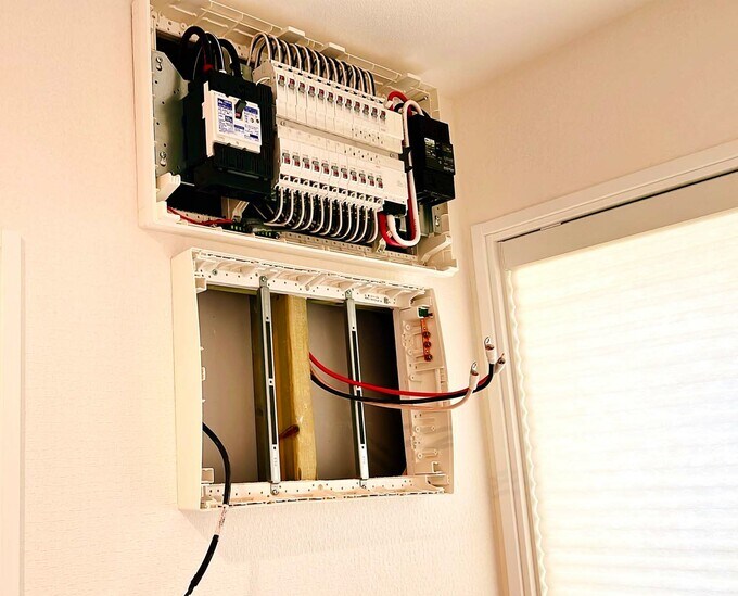 新規分電盤に配線