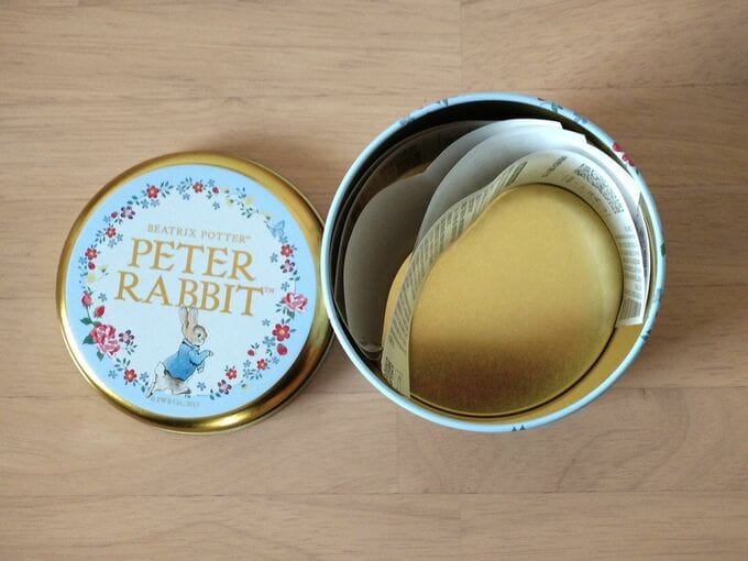 レシートをためる缶