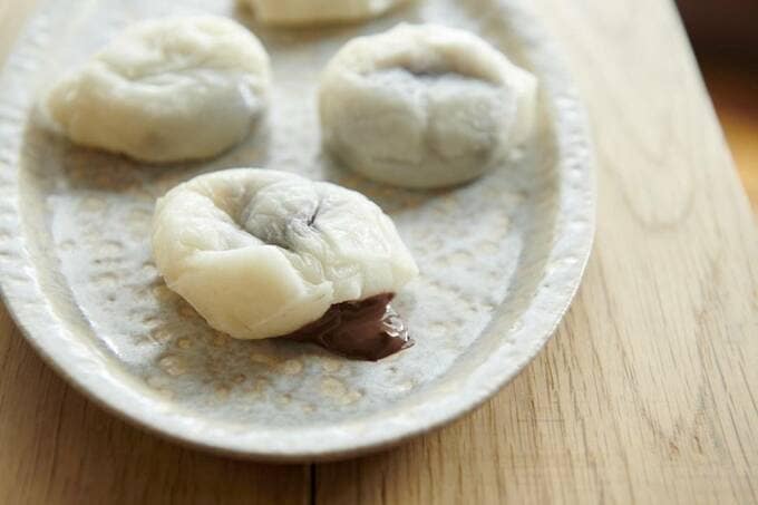 お餅から出るチョコ