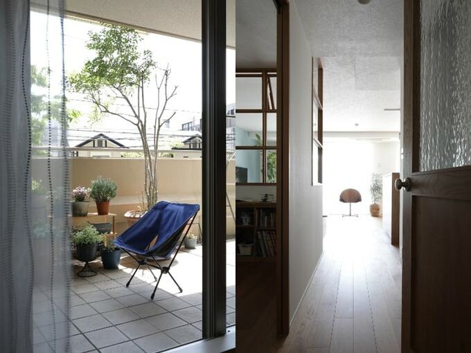 廊下とルーフバルコニー