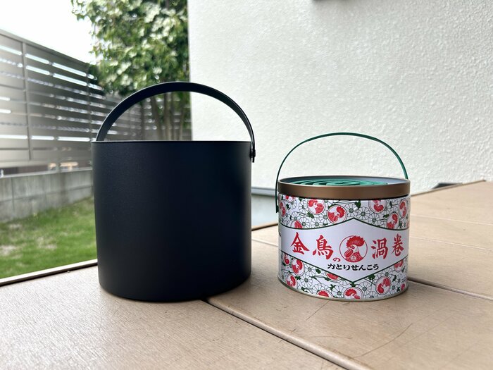 月様❤️❤️❤️専用です28 持ち手蚊取り大、リメ缶 蚊取り線香をおしゃれに収納、そのまま使える。山崎実業「タワー」の夏