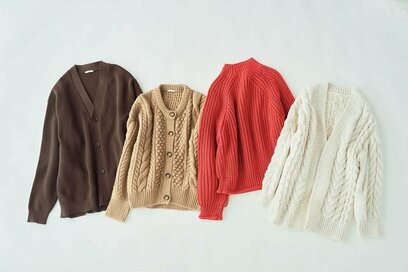 大人が似合う「GU」。ビッグカラーやチャンキーニットの間違えない選び方