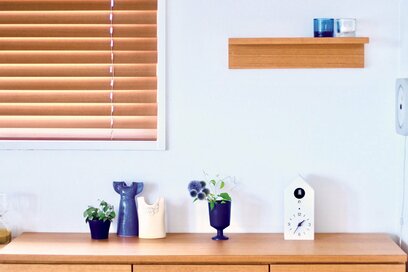 夏の涼感インテリア。小物をブルーに統一するだけで、体感ー3℃