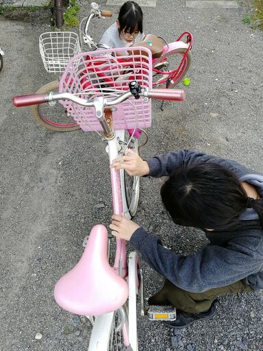 塗装前の長女の自転車
