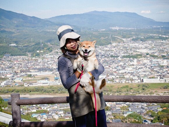 2015年11月5日の母と犬