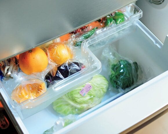 宅配で買った食材が届いた直後