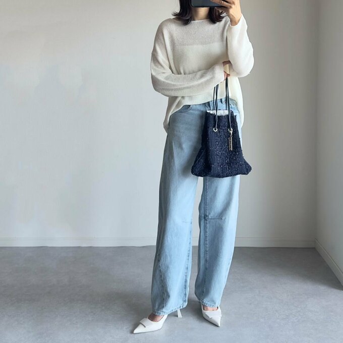 ユニクロ「ブラチューブトップ」を使ったコーデ2