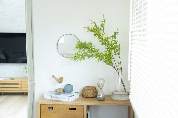 窓際にグリーン