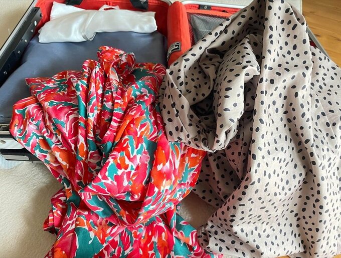 柄物ワンピース