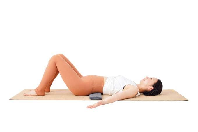 吸う。タオルは腰の下に入れないよう注意